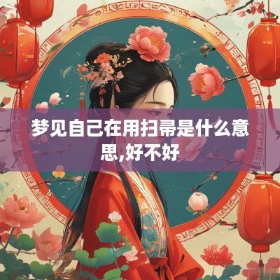 梦见自己在用扫帚是什么意思,好不好