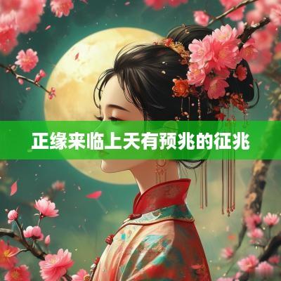 正缘来临上天有预兆的征兆