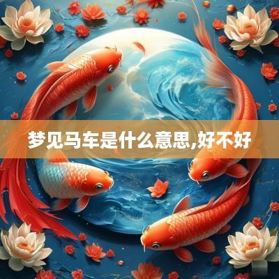梦见马车是什么意思,好不好