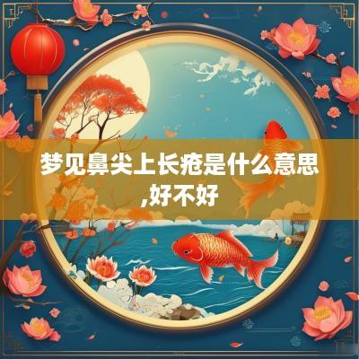 梦见鼻尖上长疮是什么意思,好不好