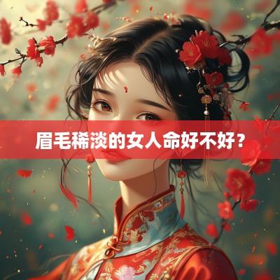 眉毛稀淡的女人命好不好？