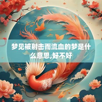 梦见被射击而流血的梦是什么意思,好不好
