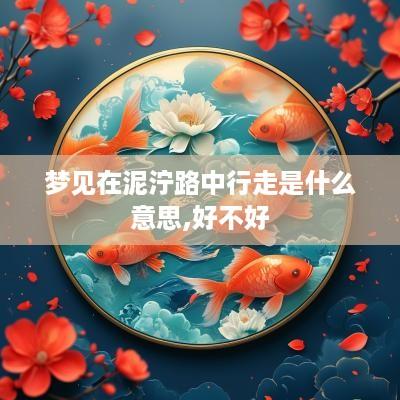 梦见在泥泞路中行走是什么意思,好不好