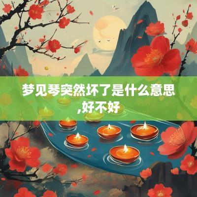 梦见琴突然坏了是什么意思,好不好