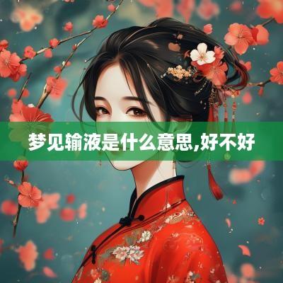 梦见输液是什么意思,好不好