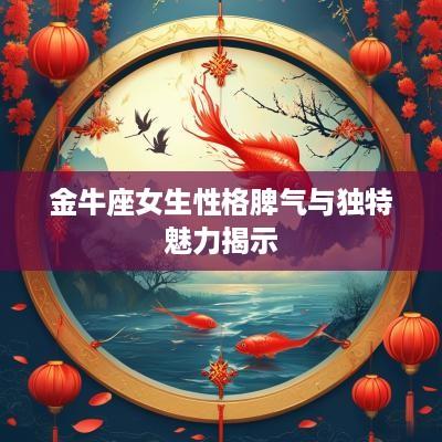 金牛座女生性格脾气与独特魅力揭示