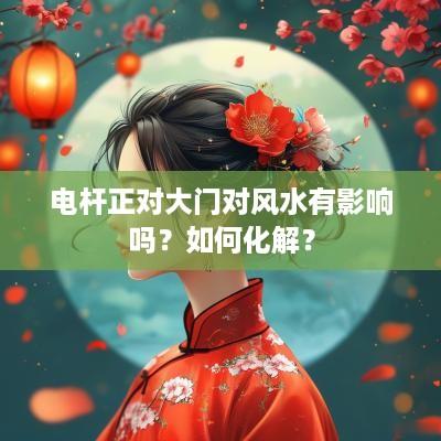 电杆正对大门对风水有影响吗？如何化解？