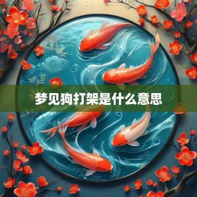 梦见狗打架是什么意思