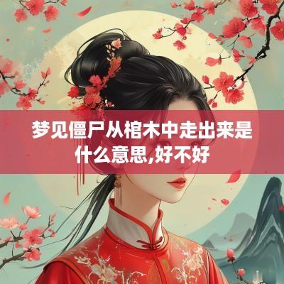 梦见僵尸从棺木中走出来是什么意思,好不好