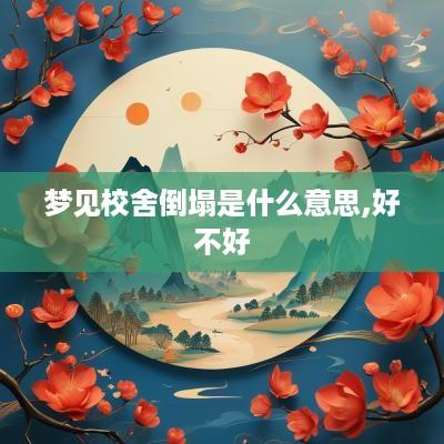 梦见校舍倒塌是什么意思,好不好