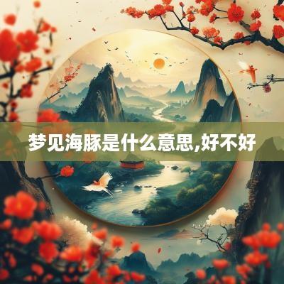 梦见海豚是什么意思,好不好