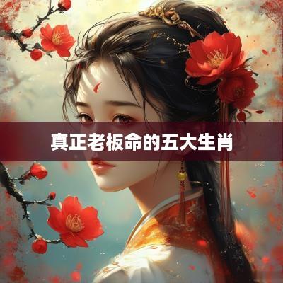 真正老板命的五大生肖