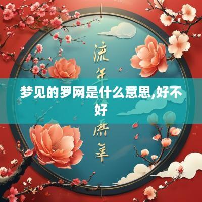 梦见的罗网是什么意思,好不好
