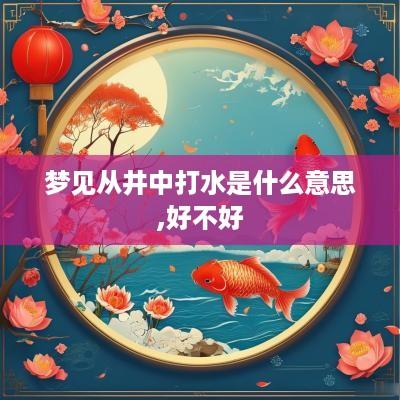 梦见从井中打水是什么意思,好不好