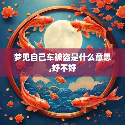 梦见自己车被盗是什么意思,好不好