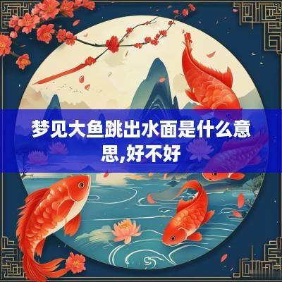 梦见大鱼跳出水面是什么意思,好不好