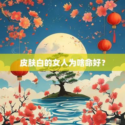 皮肤白的女人为啥命好？