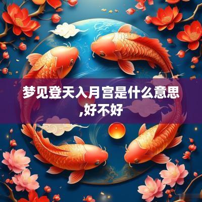 梦见登天入月宫是什么意思,好不好