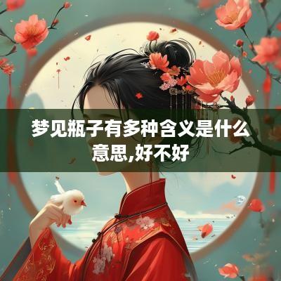 梦见瓶子有多种含义是什么意思,好不好
