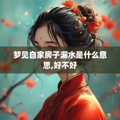 梦见自家房子漏水是什么意思,好不好