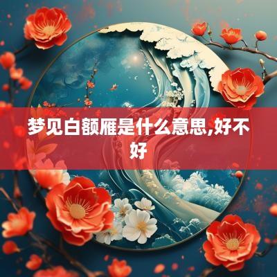 梦见白额雁是什么意思,好不好