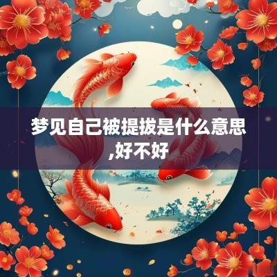 梦见自己被提拔是什么意思,好不好