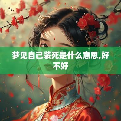 梦见自己装死是什么意思,好不好