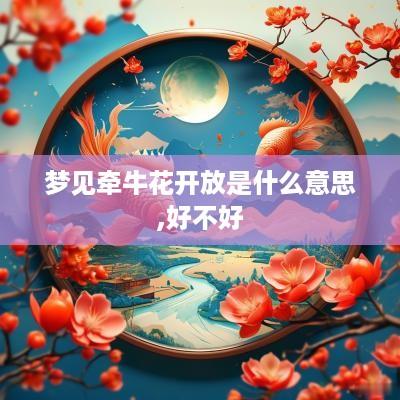 梦见牵牛花开放是什么意思,好不好