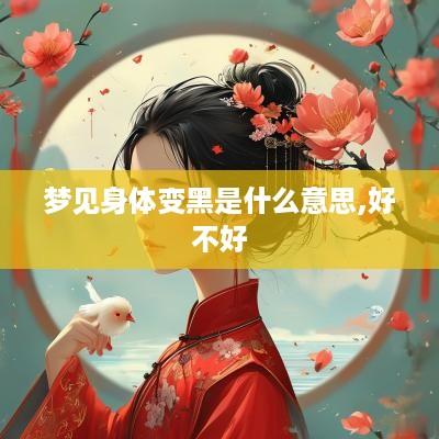 梦见身体变黑是什么意思,好不好