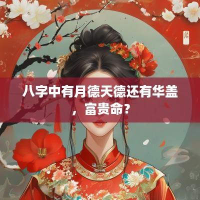 八字中有月德天德还有华盖，富贵命？
