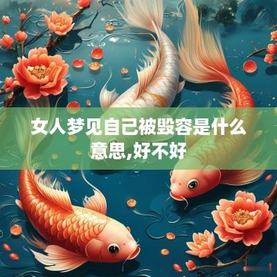 女人梦见自己被毁容是什么意思,好不好