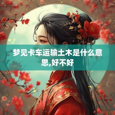 梦见卡车运输土木是什么意思,好不好