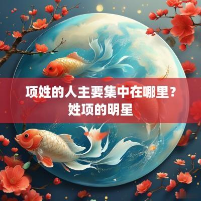 项姓的人主要集中在哪里？姓项的明星