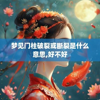 梦见门柱破裂或断裂是什么意思,好不好