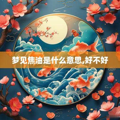 梦见焦油是什么意思,好不好