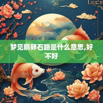 梦见鹅卵石路是什么意思,好不好