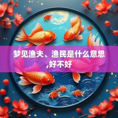 梦见渔夫、渔民是什么意思,好不好