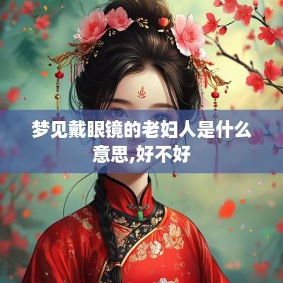 梦见戴眼镜的老妇人是什么意思,好不好