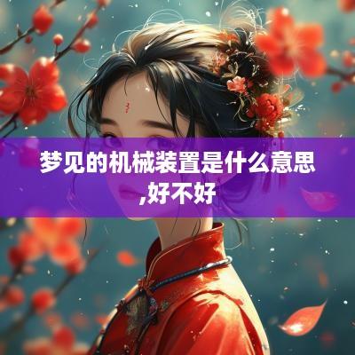 梦见的机械装置是什么意思,好不好