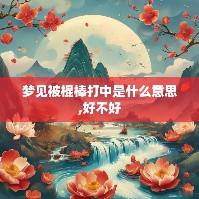 梦见被棍棒打中是什么意思,好不好