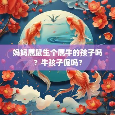 妈妈属鼠生个属牛的孩子吗？牛孩子倔吗？