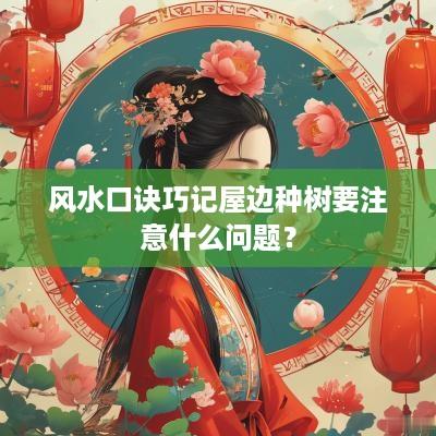 风水口诀巧记屋边种树要注意什么问题？