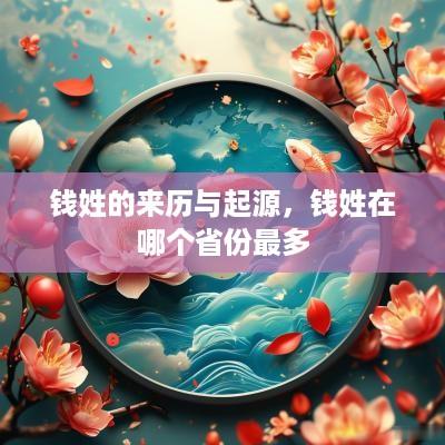 钱姓的来历与起源，钱姓在哪个省份最多