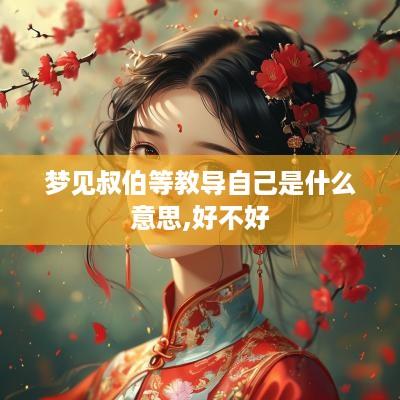 梦见叔伯等教导自己是什么意思,好不好