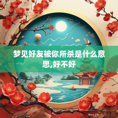 梦见好友被你所杀是什么意思,好不好