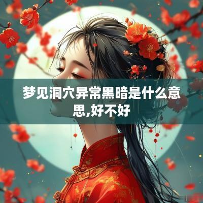 梦见洞穴异常黑暗是什么意思,好不好