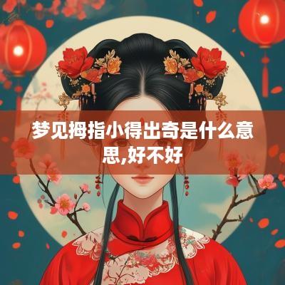 梦见拇指小得出奇是什么意思,好不好