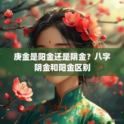 庚金是阳金还是阴金？八字阴金和阳金区别