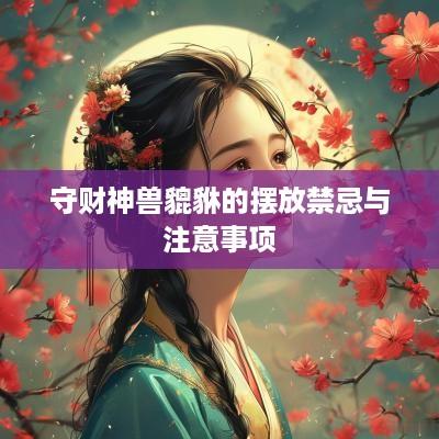 守财神兽貔貅的摆放禁忌与注意事项