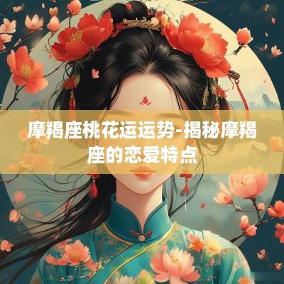 摩羯座桃花运运势-揭秘摩羯座的恋爱特点